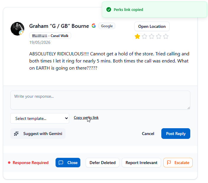 How to Generate Review Perks Links